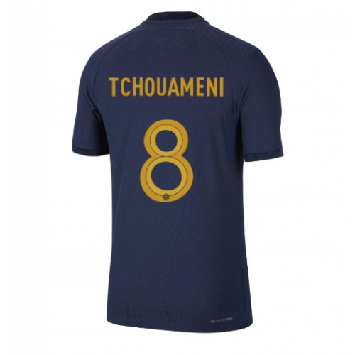 Fotbalové Dres Francie Aurelien Tchouameni #8 Domácí MS 2022 Krátký Rukáv